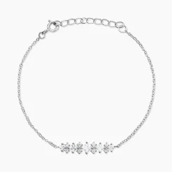 Bracelet Monique Argent Blanc Oxyde De Zirconium