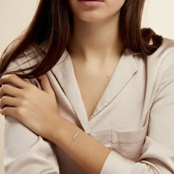 Bracelet Monique Argent Blanc Oxyde De Zirconium