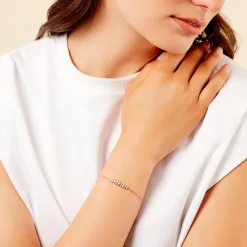 Bracelet Monique Argent Jaune Oxyde De Zirconium