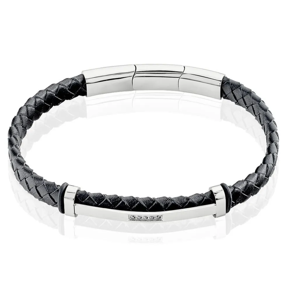 Bracelet Moris Acier Blanc Oxyde De Zirconium