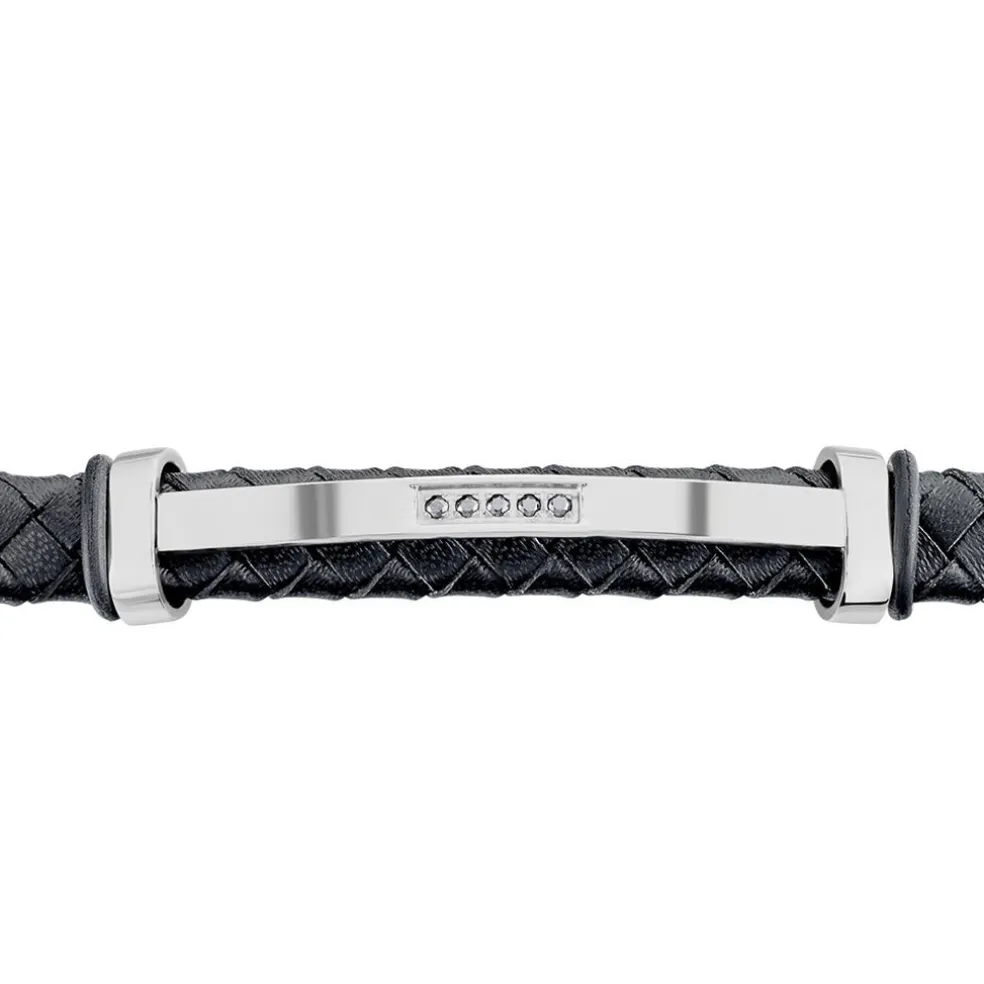 Bracelet Moris Acier Blanc Oxyde De Zirconium