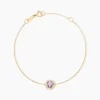 Bracelet Munira Or Jaune Améthyste Oxyde De Zirconium
