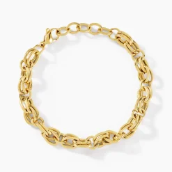 Bracelet Murano Acier Jaune