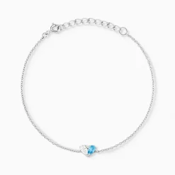 Bracelet Myhalf Argent Blanc Oxyde De Zirconium