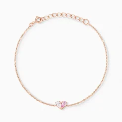 Bracelet Myhalf Argent Rose Oxyde De Zirconium