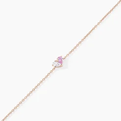 Bracelet Myhalf Argent Rose Oxyde De Zirconium