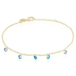 Bracelet Myosothis Plaqué Or Pierres