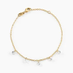 Bracelet Myosothis Plaqué Or Oxydes De Zirconium