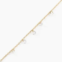 Bracelet Myosothis Plaqué Or Oxydes De Zirconium