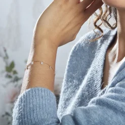 Bracelet Myosothis Plaqué Or Oxydes De Zirconium