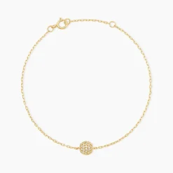 Bracelet Nadzeija Or Jaune Oxyde De Zirconium