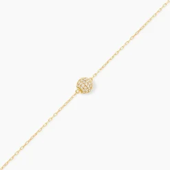 Bracelet Nadzeija Or Jaune Oxyde De Zirconium