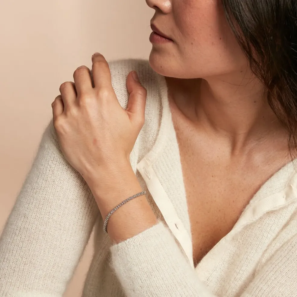 Bracelet Nahila Argent Blanc