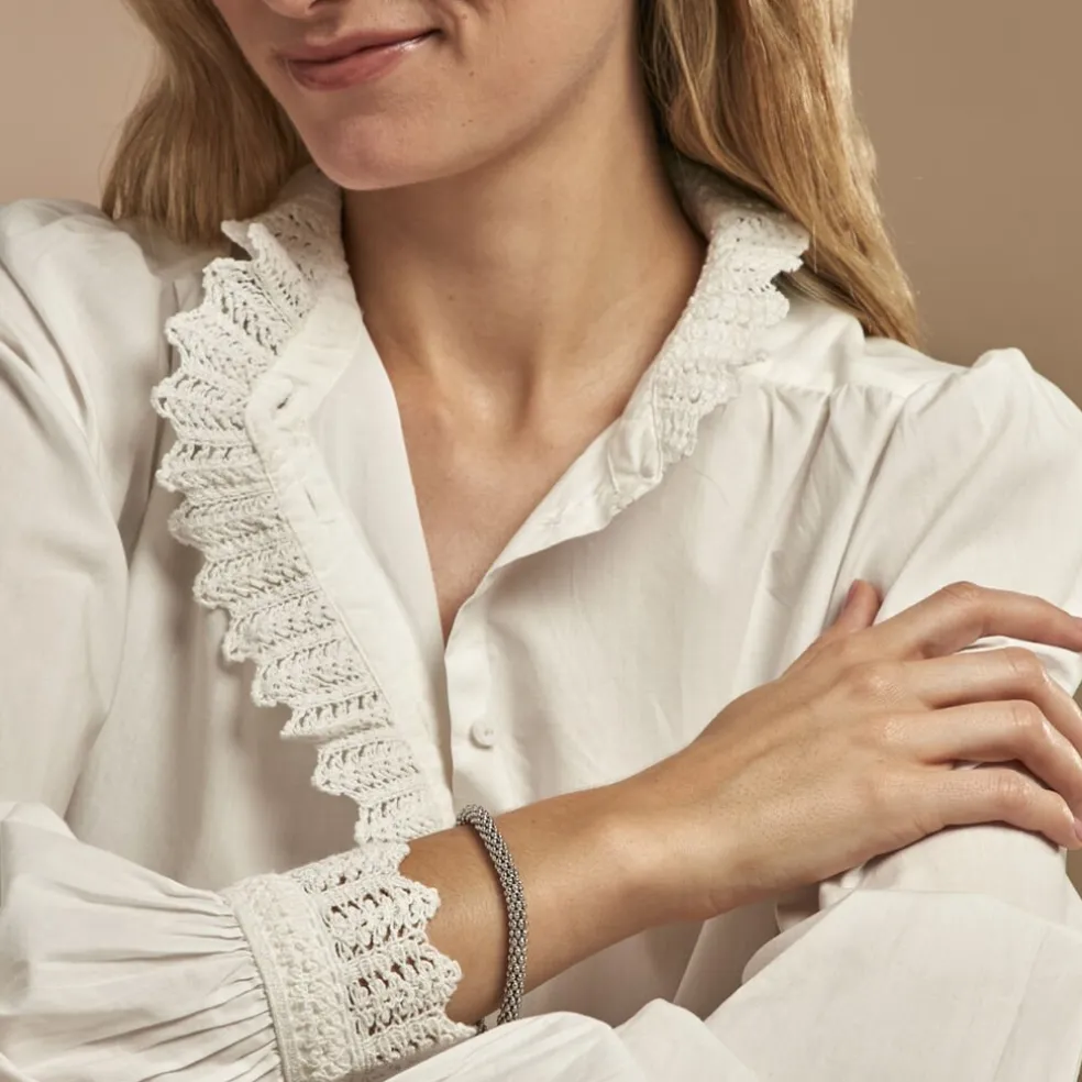 Bracelet Nahila Argent Blanc