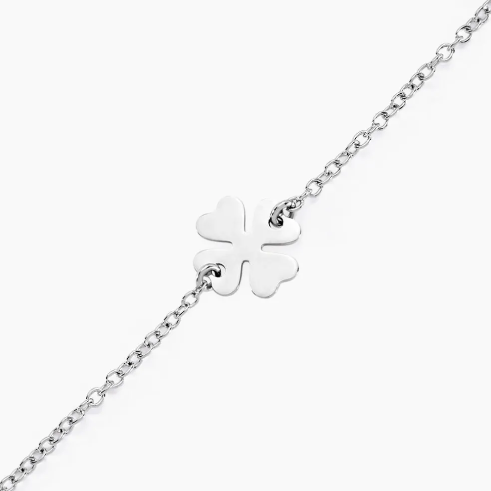 Bracelet Naomie Argent Blanc