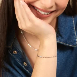 Bracelet Nexus Argent Blanc Oxyde De Zirconium