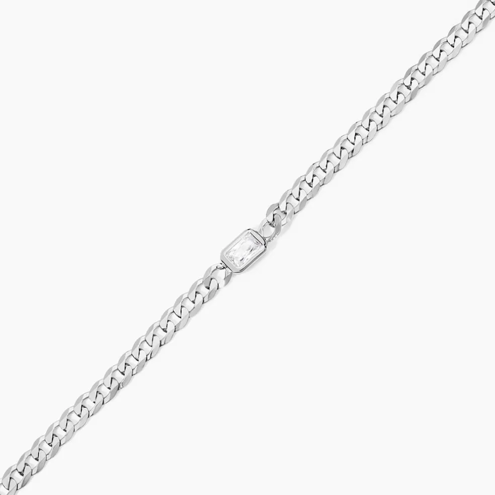 Bracelet Nexus Argent Blanc Oxyde De Zirconium