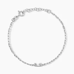 Bracelet Nigelle Argent Blanc Oxyde De Zirconium
