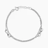 Bracelet Noelle Argent Blanc