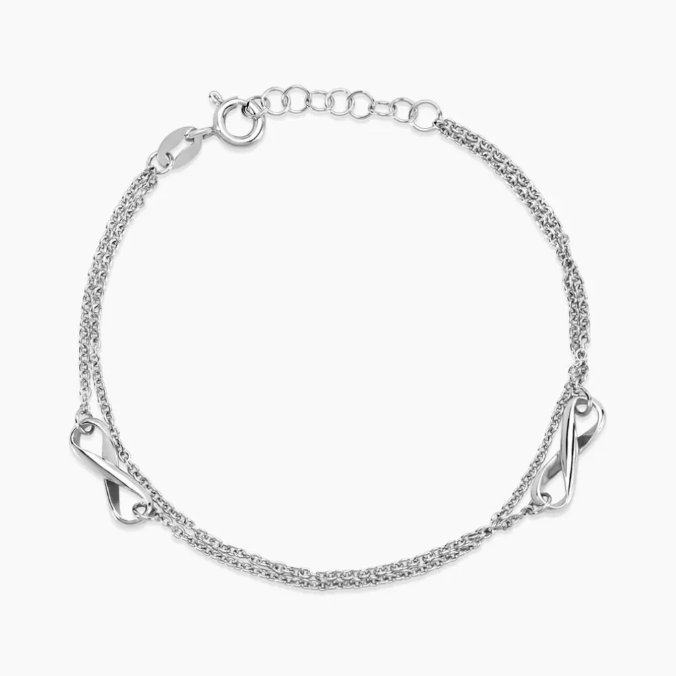 Bracelet Noelle Argent Blanc
