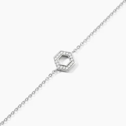 Bracelet Noely Argent Blanc Oxyde De Zirconium