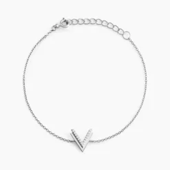 Bracelet Nollia Argent Blanc Oxyde De Zirconium