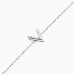 Bracelet Nollia Argent Blanc Oxyde De Zirconium