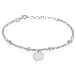 Bracelet Nouela Argent Blanc