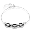Bracelet Nowell Argent Blanc Oxyde De Zirconium Et Céramique