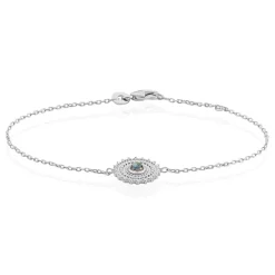 Bracelet Nyoko Argent Blanc Labradorite