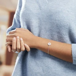 Bracelet Nyoko Argent Blanc Labradorite