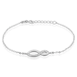 Bracelet Odile Argent Blanc Oxyde De Zirconium