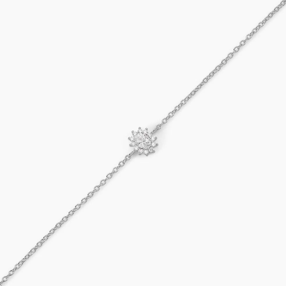 Bracelet Oliviane Argent Blanc Oxyde De Zirconium