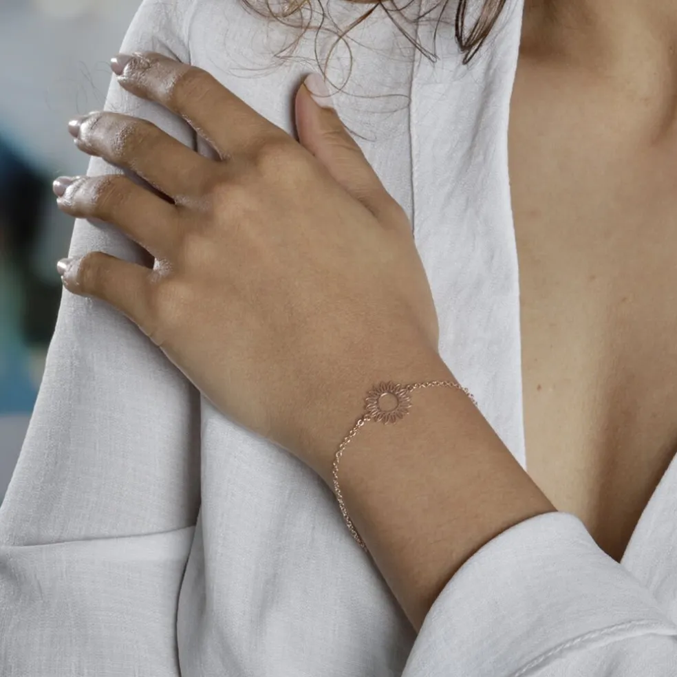 Bracelet Ombelline Argent Rose