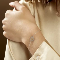 Bracelet Ombelline Argent Blanc