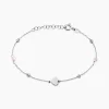Bracelet Onelia Argent Blanc Cristal