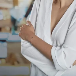 Bracelet Opale Argent Rose