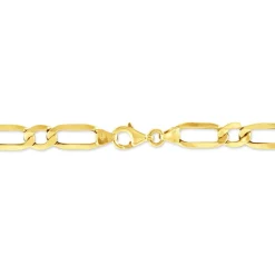 Bracelet Ophelio Maille Alternee 1/1 Or Jaune