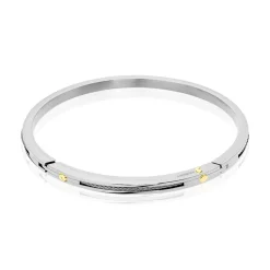 Bracelet Or Acier Bicolore