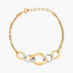 Bracelet Or Bicolore Acanthus