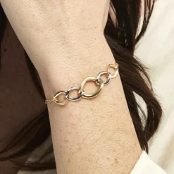 Bracelet Or Bicolore Acanthus