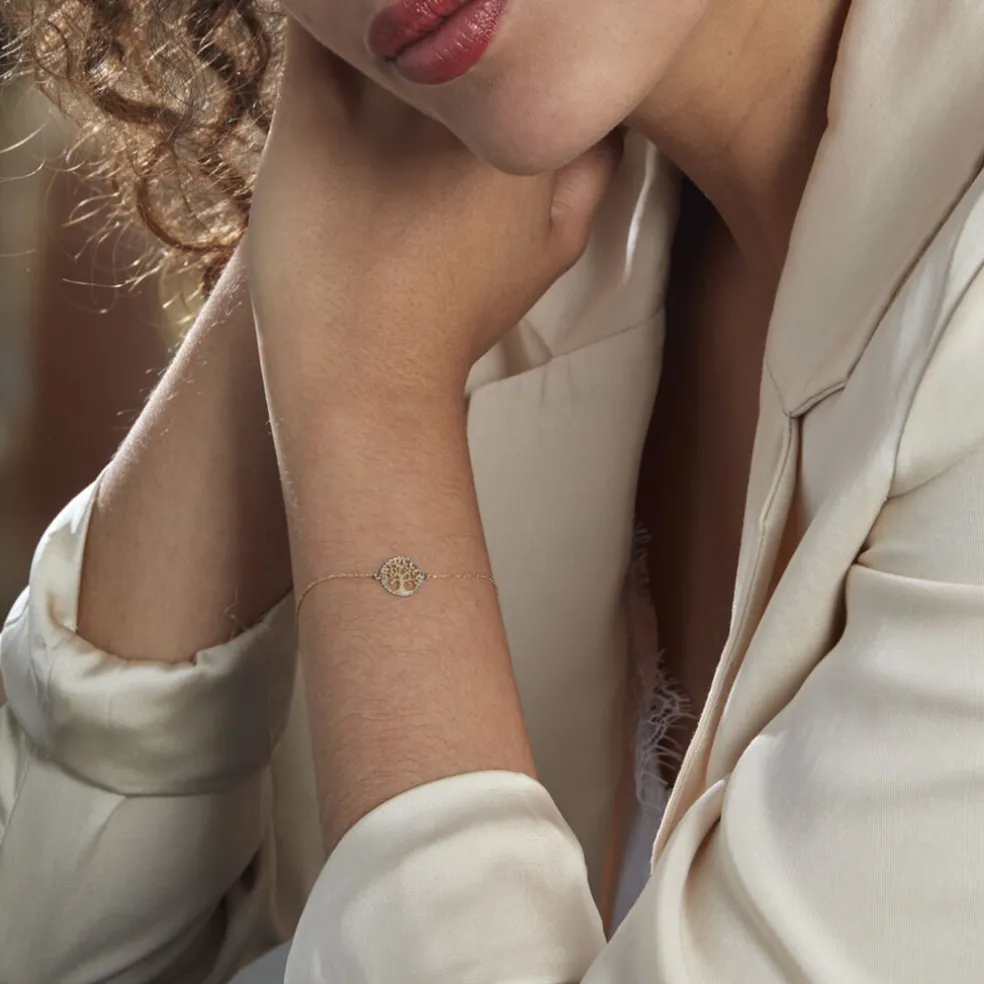 Bracelet Or Bicolore Solidage