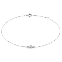 Bracelet Or Blanc Abital Diamants