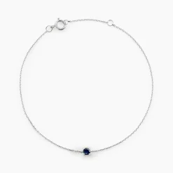 Bracelet Or Blanc Onora Saphir