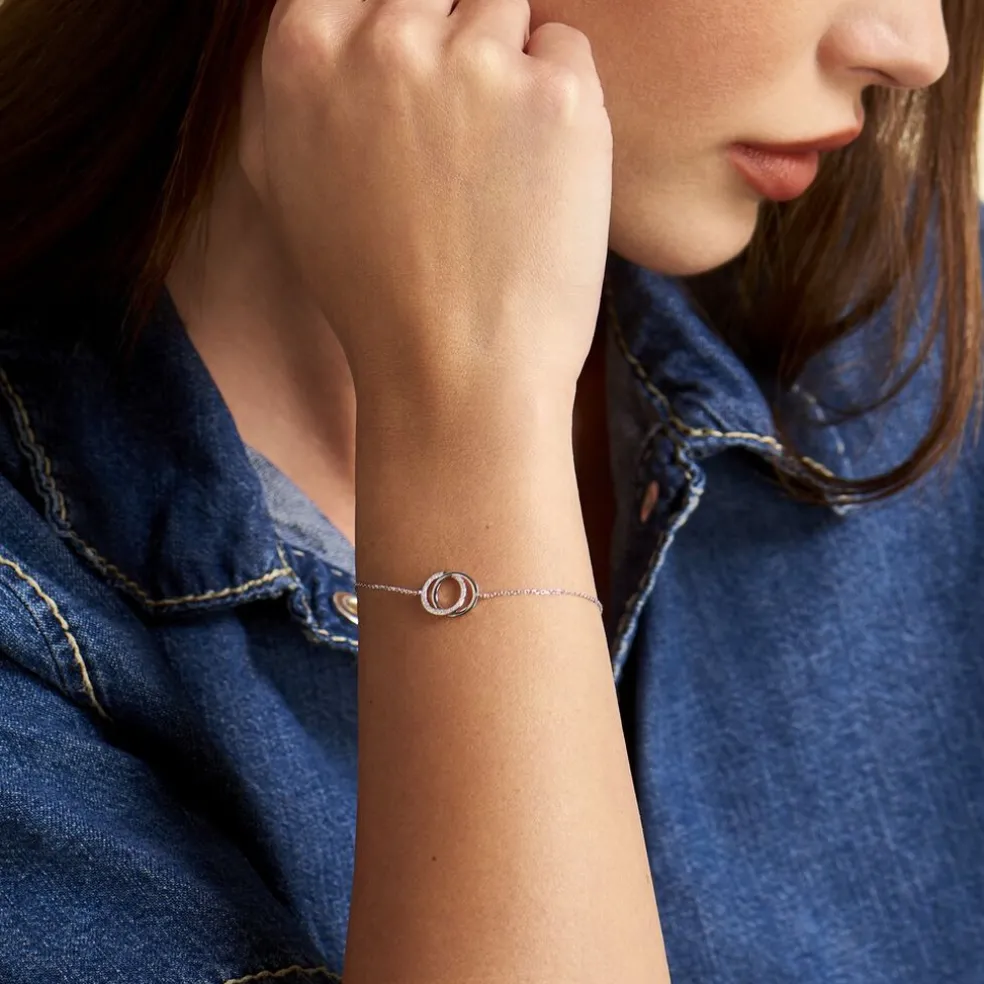 Bracelet Or Blanc Tresha Diamants