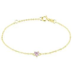 Bracelet Or Jaune Avaya Oxyde De Zirconium