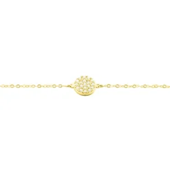 Bracelet Or Jaune Burak Oxyde De Zirconium