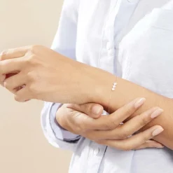 Bracelet Or Jaune Caleb Oxydes De Zirconium