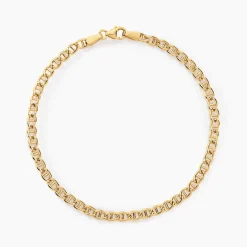 Bracelet Or Jaune Capucin Maille Marine