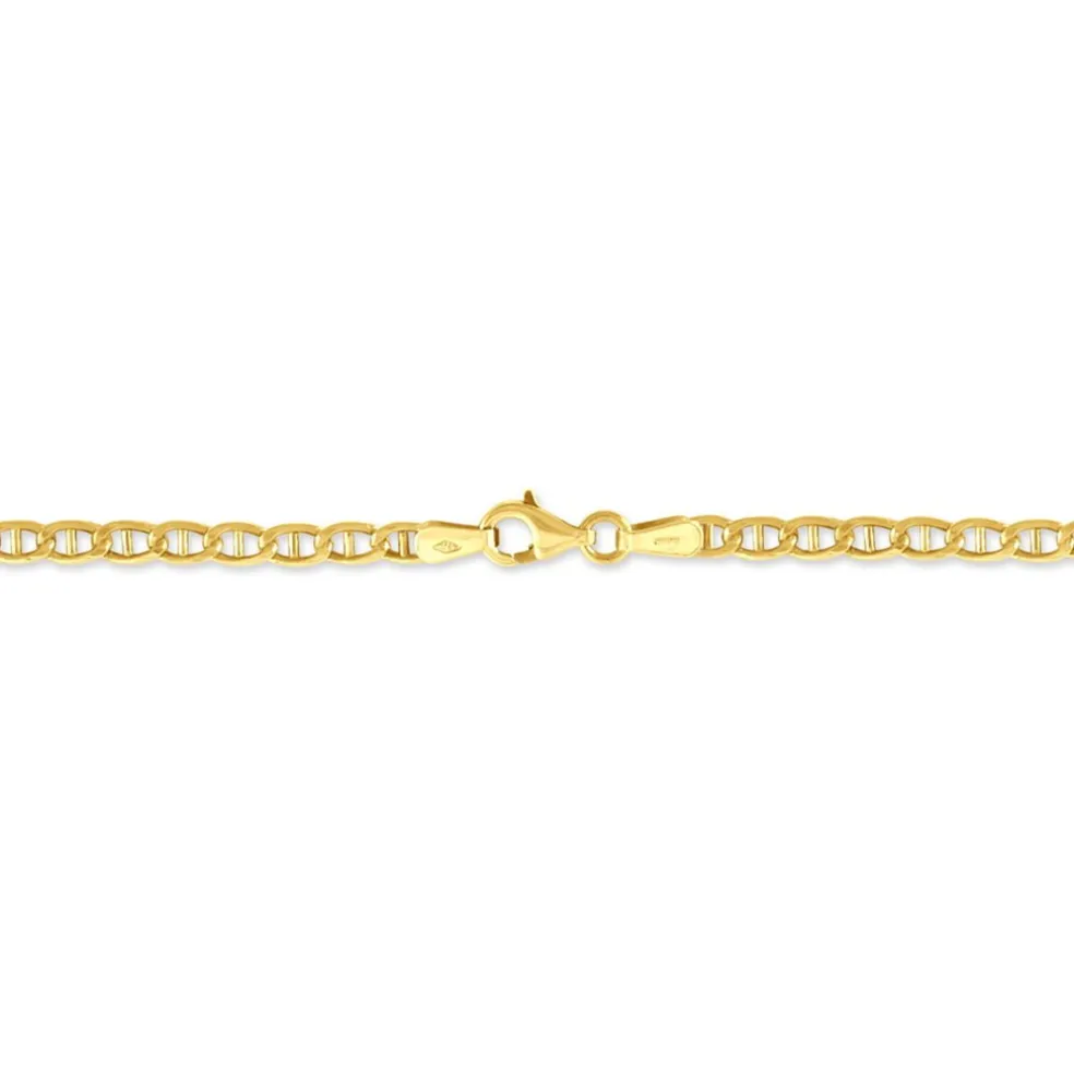 Bracelet Or Jaune Capucin Maille Marine